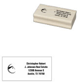 ミニマル海軍ブルー実在エテート ラバースタンプ (押印)