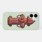 ミニマル消防栓 iPhone 16ケース (裏面横)
