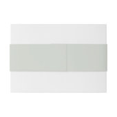 ミニマル淡い色のサージグリーン 招待状ベリーバンド (裏面例)