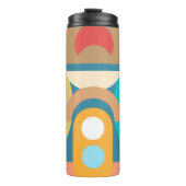 ミニマル淡い色のス抽象芸術幾何学図形 タンブラー (正面)