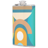 ミニマル淡い色のス抽象芸術幾何学図形 フラスク (左)