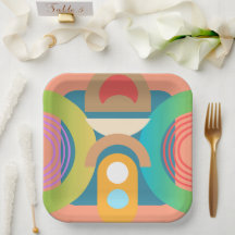 ミニマル淡い色のス抽象芸術幾何学図形