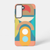 ミニマル淡い色のス抽象芸術幾何学図形 SAMSUNG GALAXYケース (裏面)