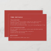 ミニマル淡い色の結婚招待状 招待状 (正面/裏面)