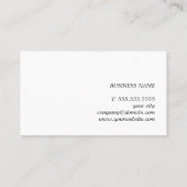 ミニマル深いブルーブラウンコンサルタント 名刺 (裏面)