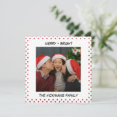 ミニマル漫画 |写真とMerry Christmas シーズンカード (スタンド正面)