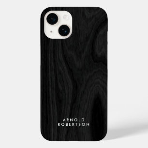 ミニマル灰色の木製パタスタイリッシュンエレガント Case-Mate iPhone 14ケース