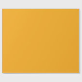 ミニマル無地のスユニカラーオレンジ#FAA916 ラッピングペーパー (フラット)