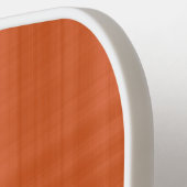 ミニマル燃えたオレンジと白モノグラムモダン ピックルボールラケット (左詳細)