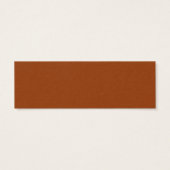 ミニマル燃えたオレンジ結婚のWebサイトカード (裏面)