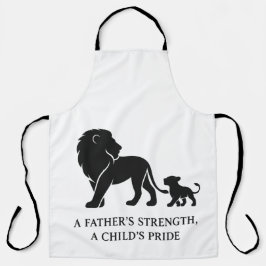ミニマル父の日のヒーロー エプロン