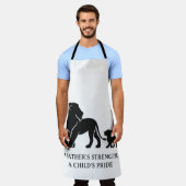 ミニマル父の日のヒーロー エプロン (着用した状態)