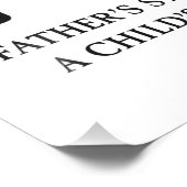 ミニマル父の日のヒーロー フォトプリント (角)