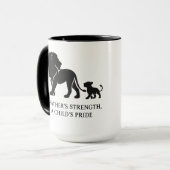 ミニマル父の日のヒーロー マグカップ (正面左)