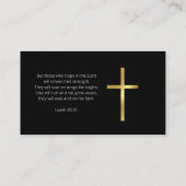 ミニマル牧師の名刺 名刺 (裏面)