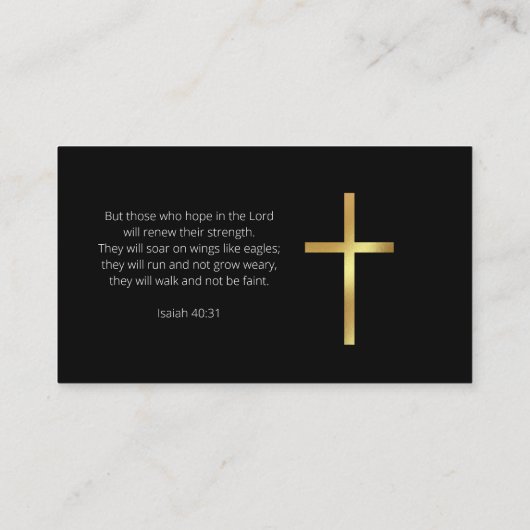 ミニマル牧師の名刺 名刺 (裏面)