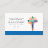 ミニマル牧師の名刺 名刺 (裏面)