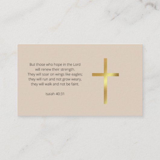 ミニマル牧師の名刺 名刺 (裏面)