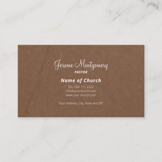 ミニマル牧師の名刺 名刺 (正面)