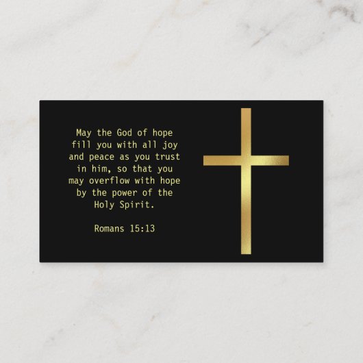 ミニマル牧師の名刺 名刺 (裏面)