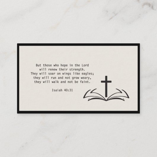 ミニマル牧師の名刺 名刺 (裏面)