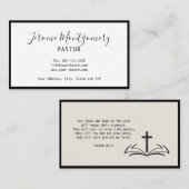 ミニマル牧師の名刺 名刺 (正面/裏面)