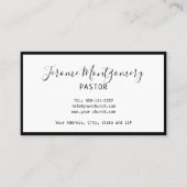 ミニマル牧師の名刺 名刺 (正面)