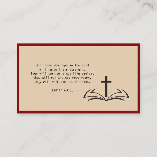 ミニマル牧師の名刺 名刺 (裏面)