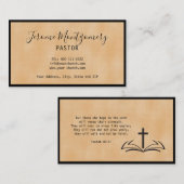 ミニマル牧師の名刺 名刺 (正面/裏面)