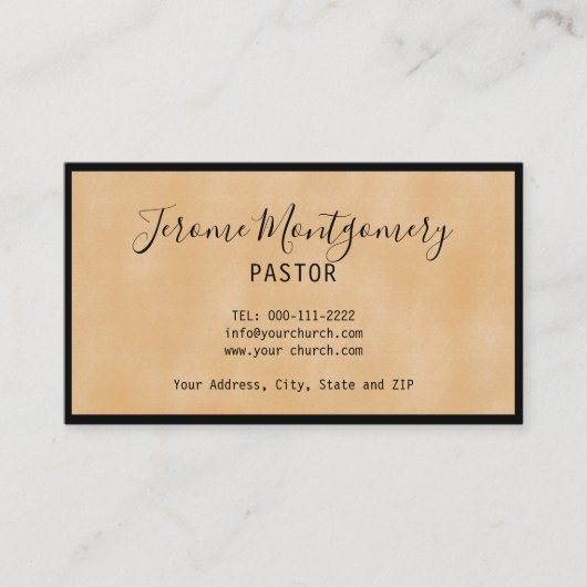 ミニマル牧師の名刺 名刺 (正面)