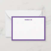 ミニマル独身のス中紫縁ど、 ノートカード (正面)