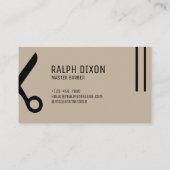 ミニマル理容師はさみ名刺 名刺 (裏面)