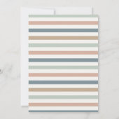 ミニマル生まれたばかりのベビーフォトハローワールド 案内状 (裏面)