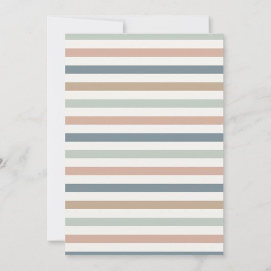 ミニマル生まれたばかりのベビーフォトハローワールド 案内状 (裏面)