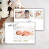 ミニマル生まれたばかりの主義の写真コラージュ 案内状