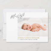 ミニマル生まれたばかりの主義の写真コラージュ 案内状 (正面)