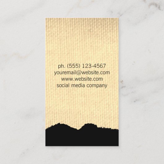 ミニマル生地 名刺 (裏面)