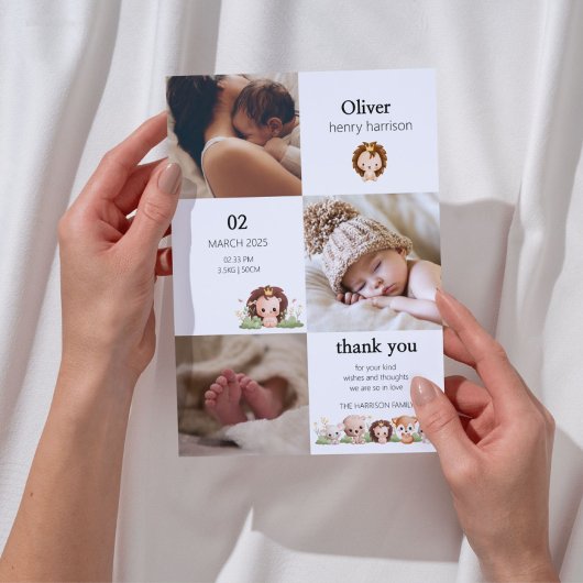 ミニマル生誕発表 招待状