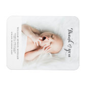 ミニマル男の赤ちゃんガール写真記念ギフト マグネット (横)