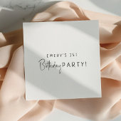 ミニマル男女兼用スバースデーパーティー スタンダードカクテルナプキン