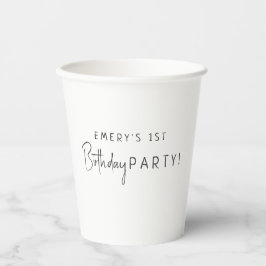 ミニマル男女兼用スバースデーパーティー 紙コップ