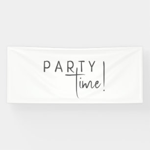 ミニマル男女兼用ス誕生日パーティー時間 横断幕