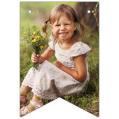 ミニマル男女兼用ハッピーバースデー大写真 バンティングフラッグ (第1の旗)