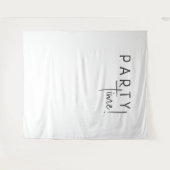 ミニマル男女兼用パーティー時間の背景 タペストリー (正面(横))