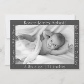 ミニマル男女兼用リストの灰色の誕生の発表 (正面)