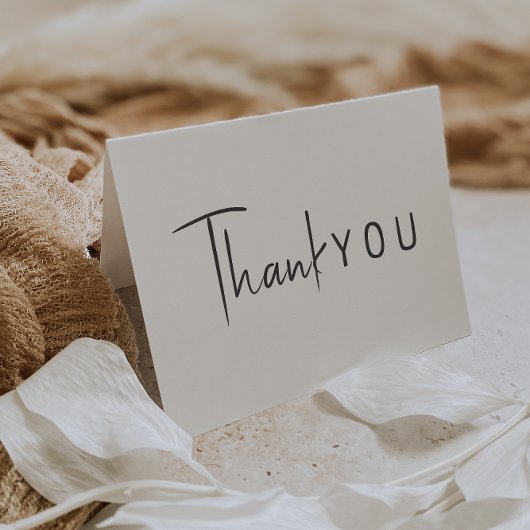 ミニマル男女兼用リスト折り誕生日 サンキューカード