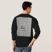 ミニマル男性用tシャツデザイン tシャツ (裏面フル)
