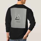 ミニマル男性用tシャツデザイン tシャツ (裏面)
