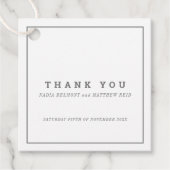 ミニマル白い結婚四角感謝してい君 フェイバータグ (正面)