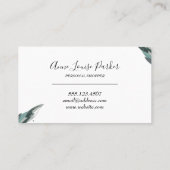 ミニマル白と繊細離れな 名刺 (裏面)